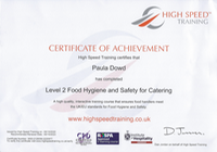 Food Hygiene Cert